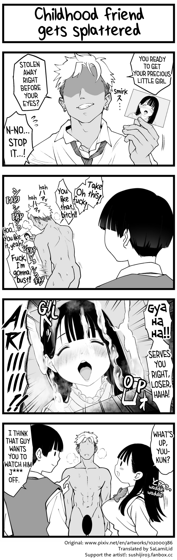 A Childhood Friend Who Gets Horny No Matter How Hard You Try - Vol.1 Chapter 39: Childhood Friend Gets Splattered