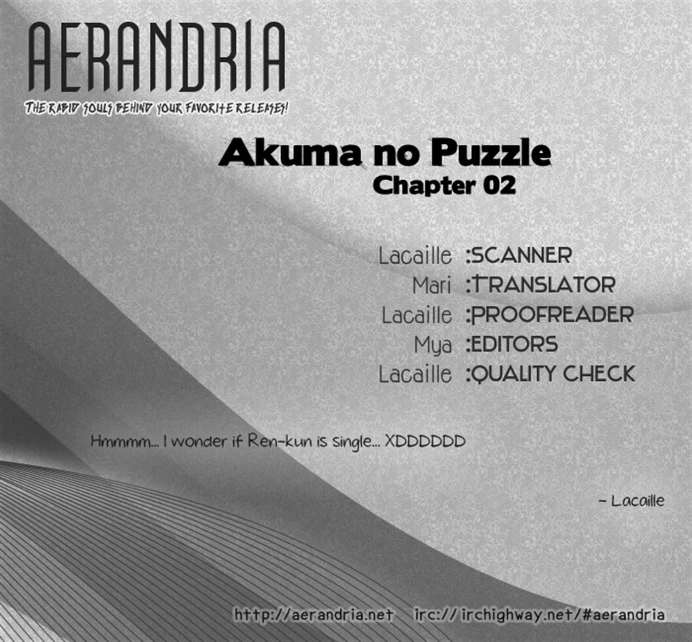 Akuma No Puzzle - Chapter 2 : Him And Her, Plus One