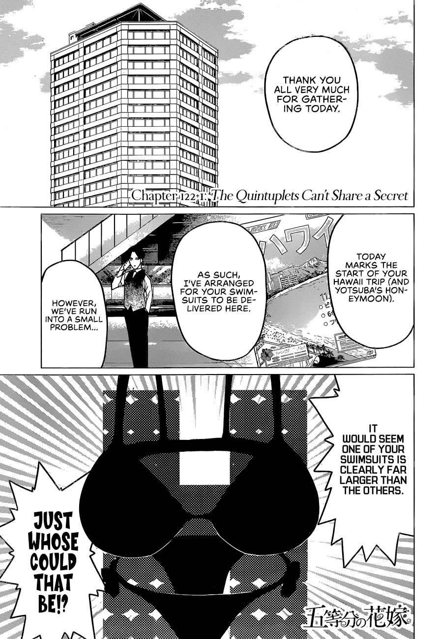 Go-Toubun No Hanayome - Chapter 123: The Quintuplets Can't Share A Secret