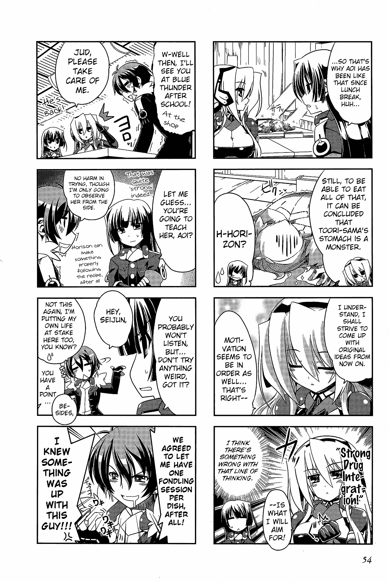 Kyoukai Senjou No Horizon - Official 4Koma Anthology - Vol.1 Chapter 2 : The English Author S Pursuit Ability