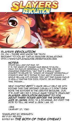 Slayers Revolution - Vol.1 Chapter 4 : Those Who Know The Truth!