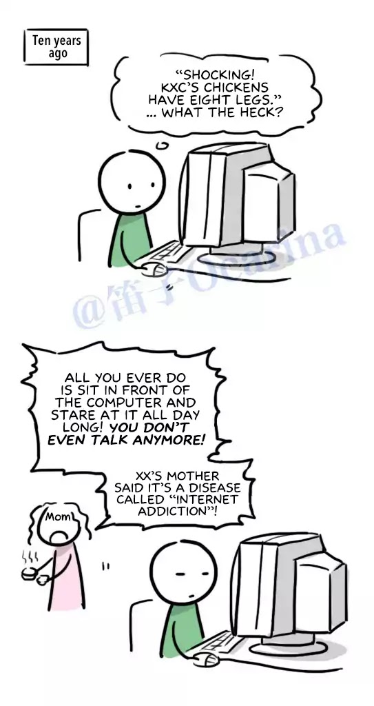 Lil' Green & Lil' Blue - Chapter 68: Internet Addiction