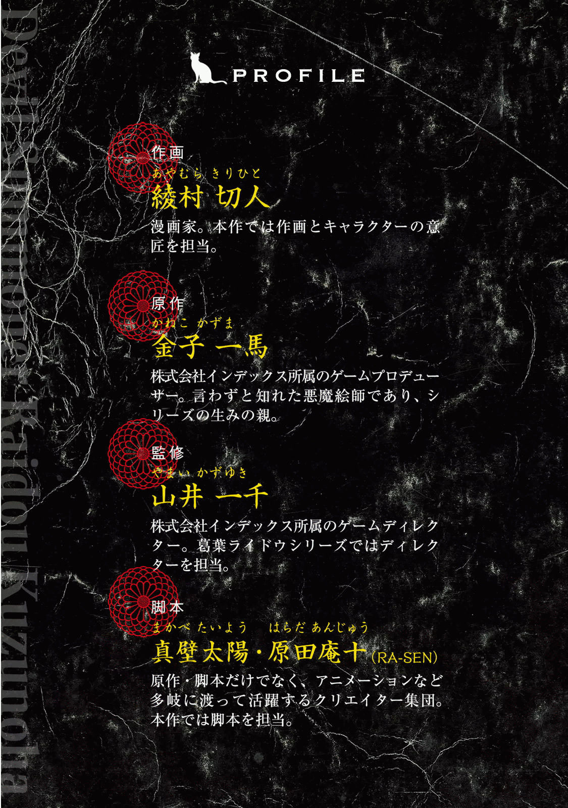 Shin Megami Tensei: Devil Summoner - Kuzunoha Raidou Tai Kodokuno Marebito - Vol.5 Chapter 29.5: Character Settings