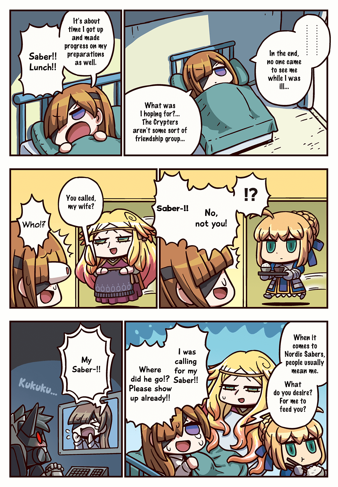 Manga De Wakaru! Fate/Grand Order - Vol.3 Chapter 248: Ophelia And Saber