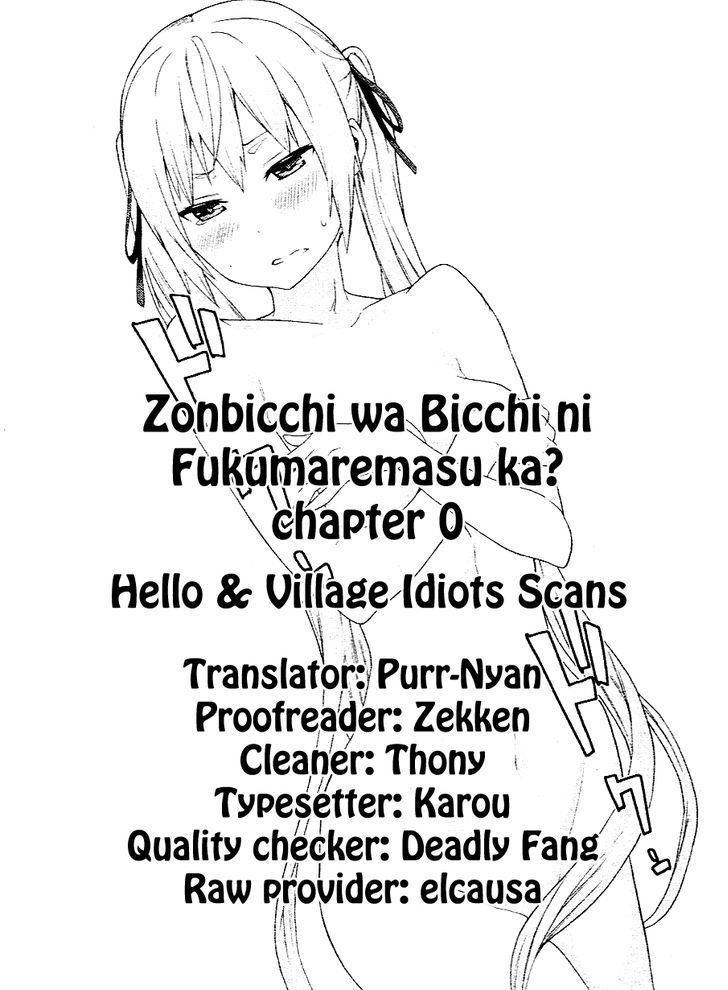 Zonbicchi Wa Bicchi Ni Fukumaremasu Ka? - Vol.1 Chapter 0