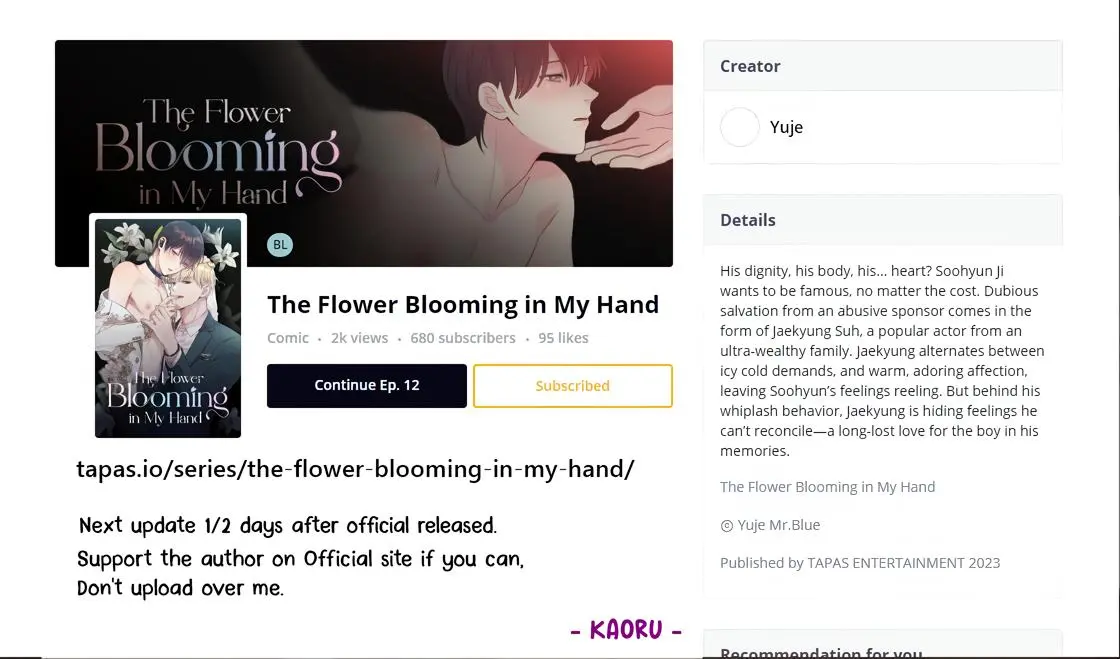 Flower Blooming From The Palm Of Your Hand - Chapter 74