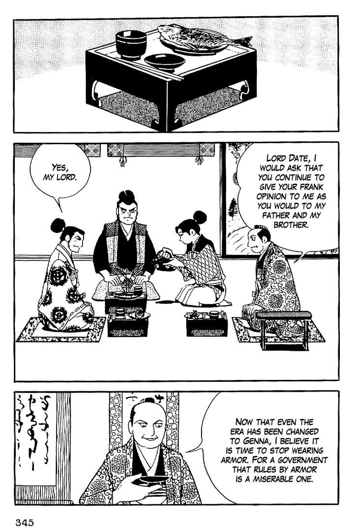 Date Masamune (Yokoyama Mitsuteru) - Vol.4 Chapter 60 : Five Clauses Of The Will