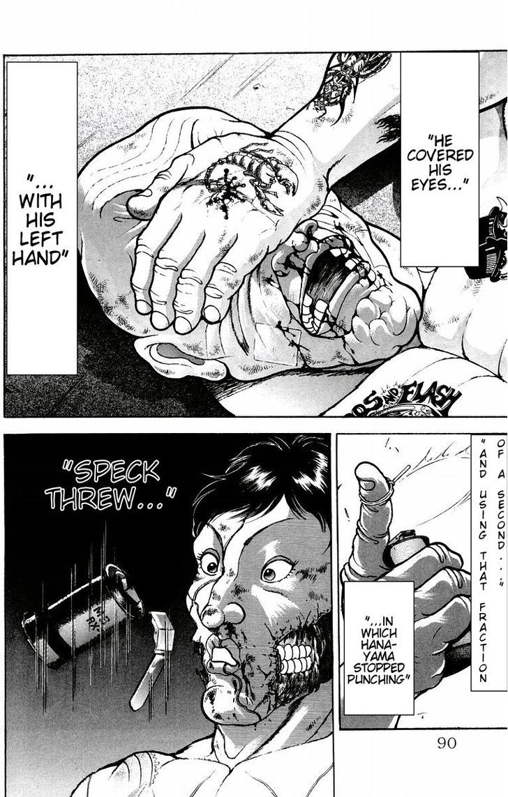 Baki - Vol.5 Chapter 39 : Hanayama Vs Speck, The Concusion