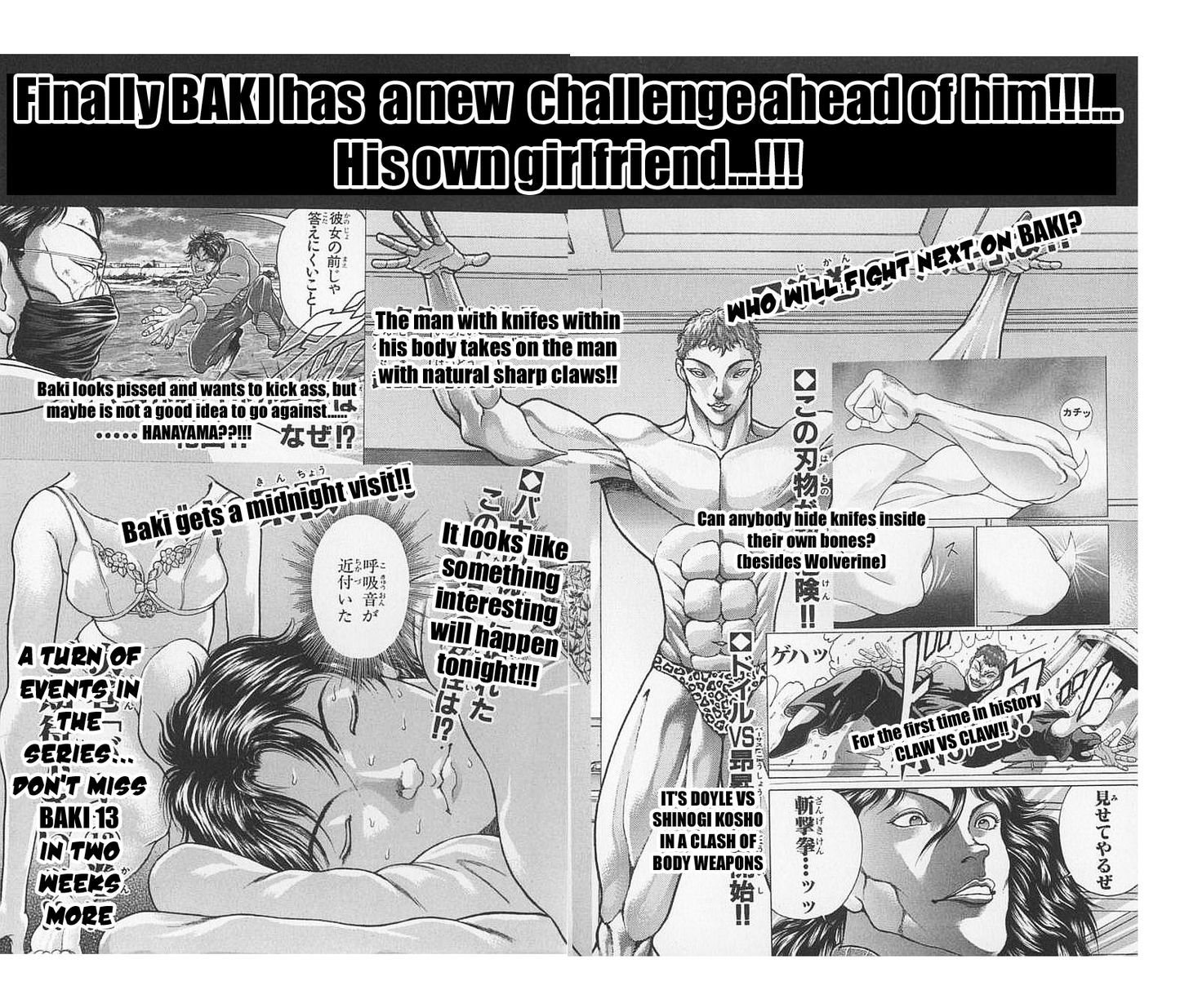 Baki - Vol.12 Chapter 106 : The Slashing Attack!!