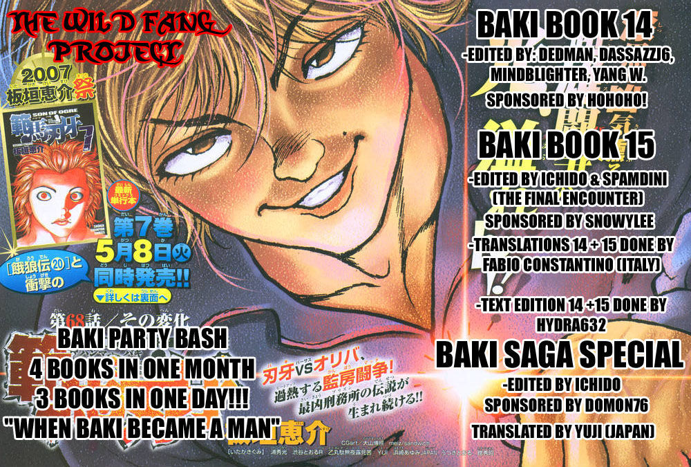 Baki - Vol.15 Chapter 133 : The Battle Of The Poisoning Hand (2)