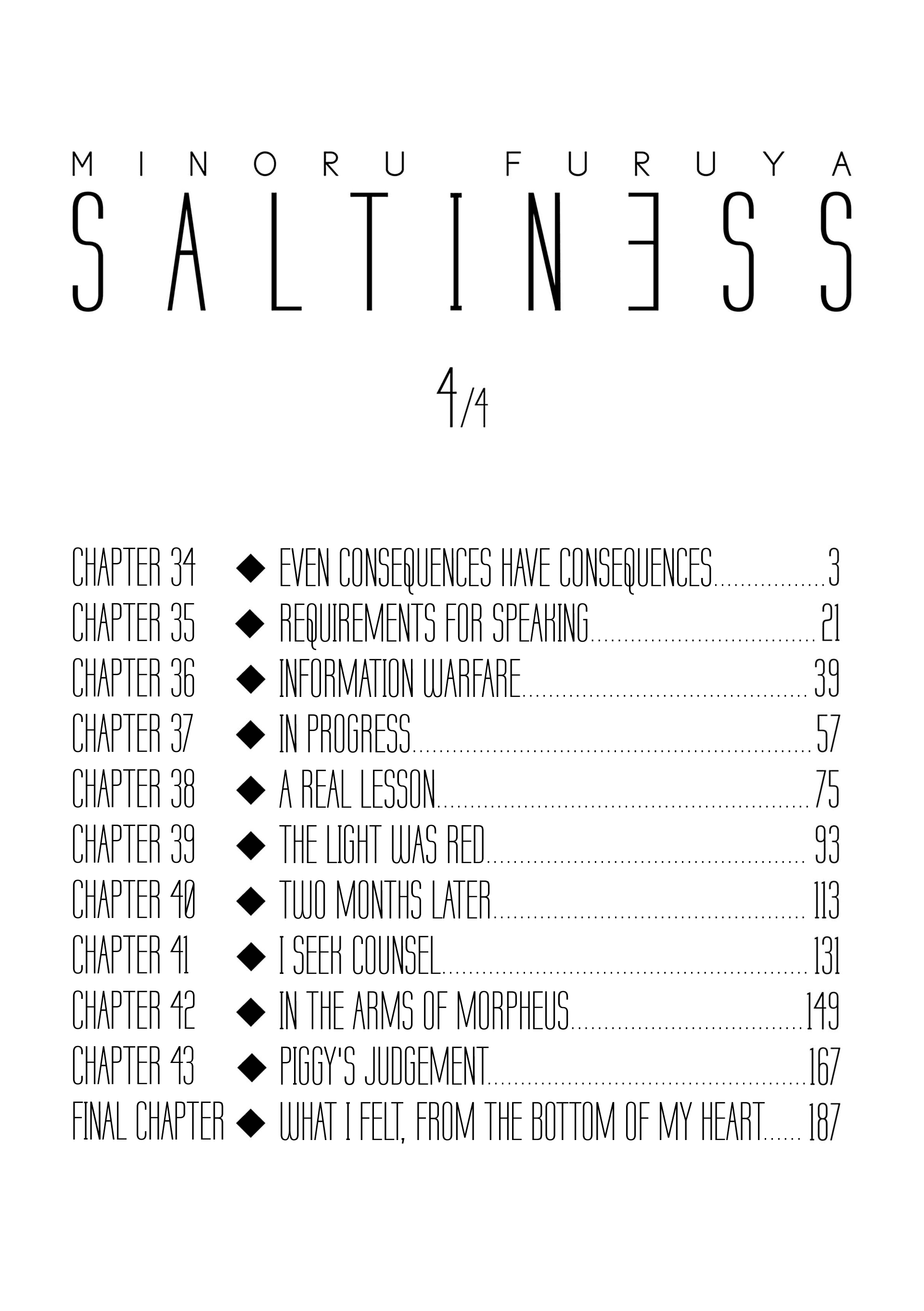 Saltiness - Vol.4 Chapter 34