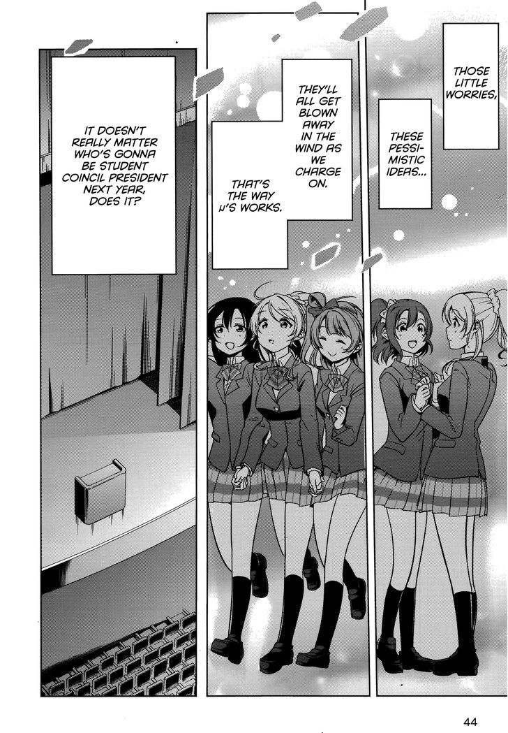 Love Live! - School Idol Diary - Honoka Kotori Umi - Vol.3 Chapter 15 : The Cherry Blossom Tree In The Courtyard