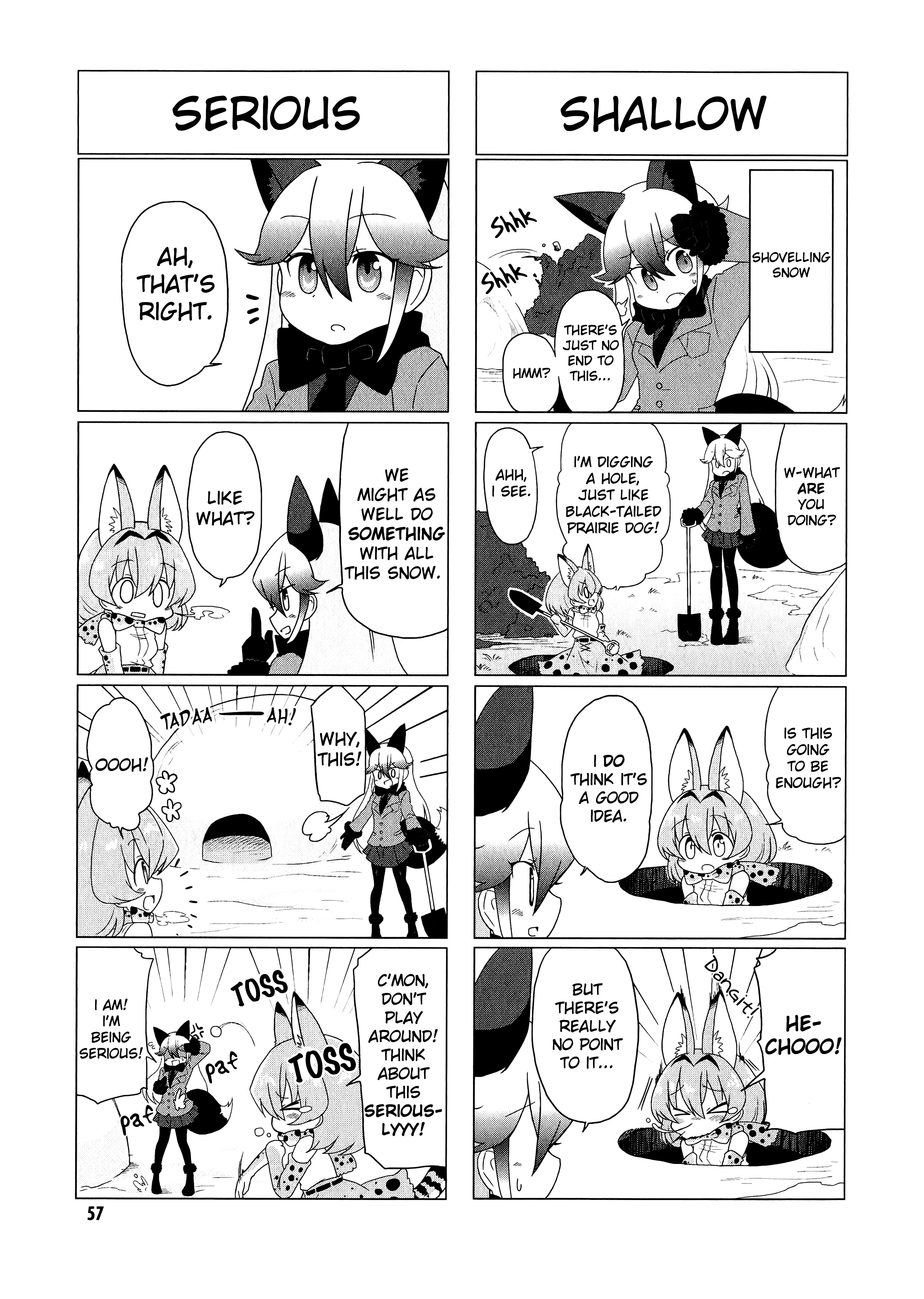 Kemono Friends Comic A La Carte Japari Park Anthology - Vol.1 Chapter 07 : "Totally White! Savanna Area!"