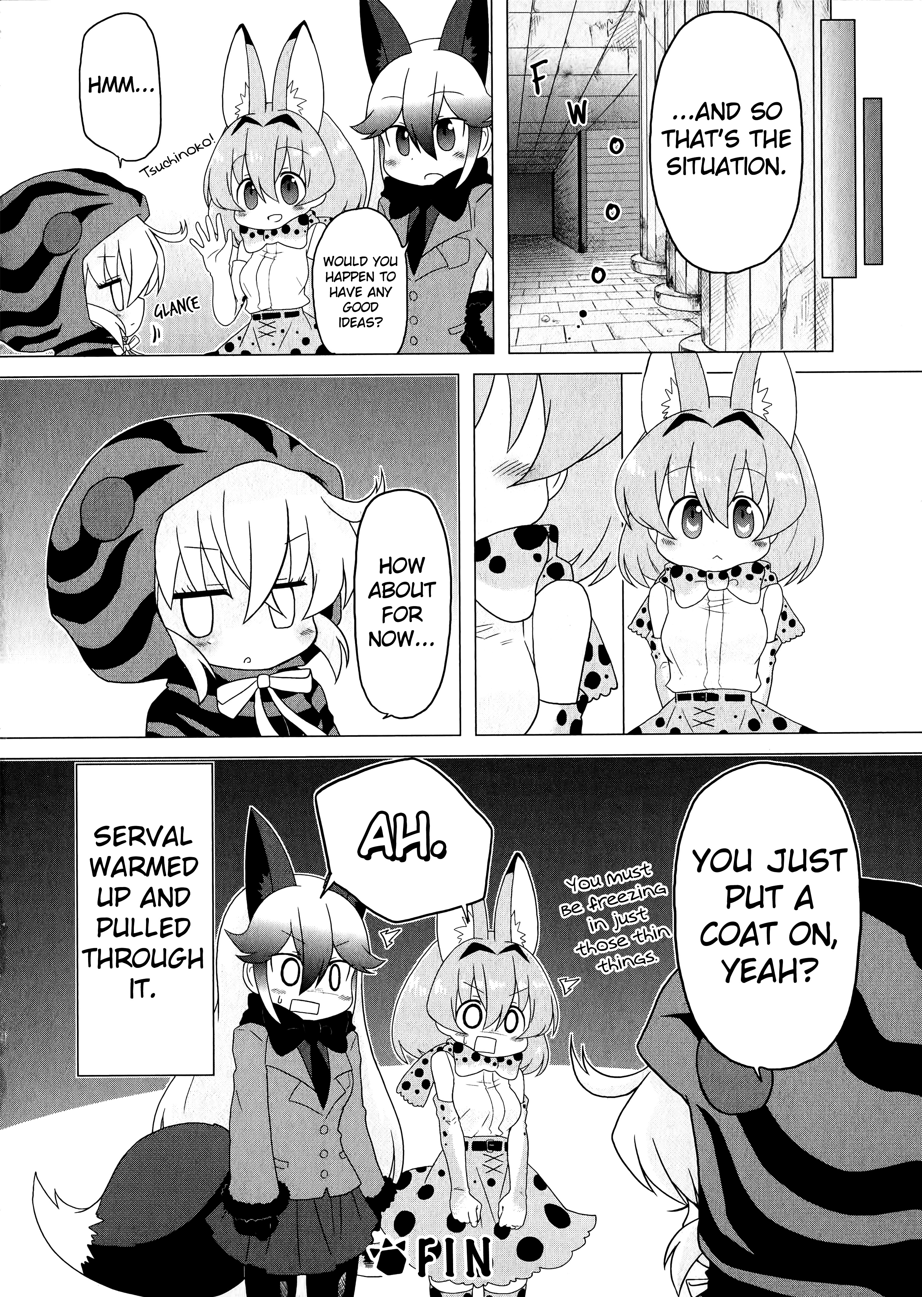 Kemono Friends Comic A La Carte Japari Park Anthology - Vol.1 Chapter 07 : "Totally White! Savanna Area!"