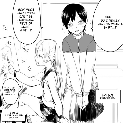 Nyotaika Homo - Chapter 5: The Tsundere Senpai And Her Black Haired Kouhai 3