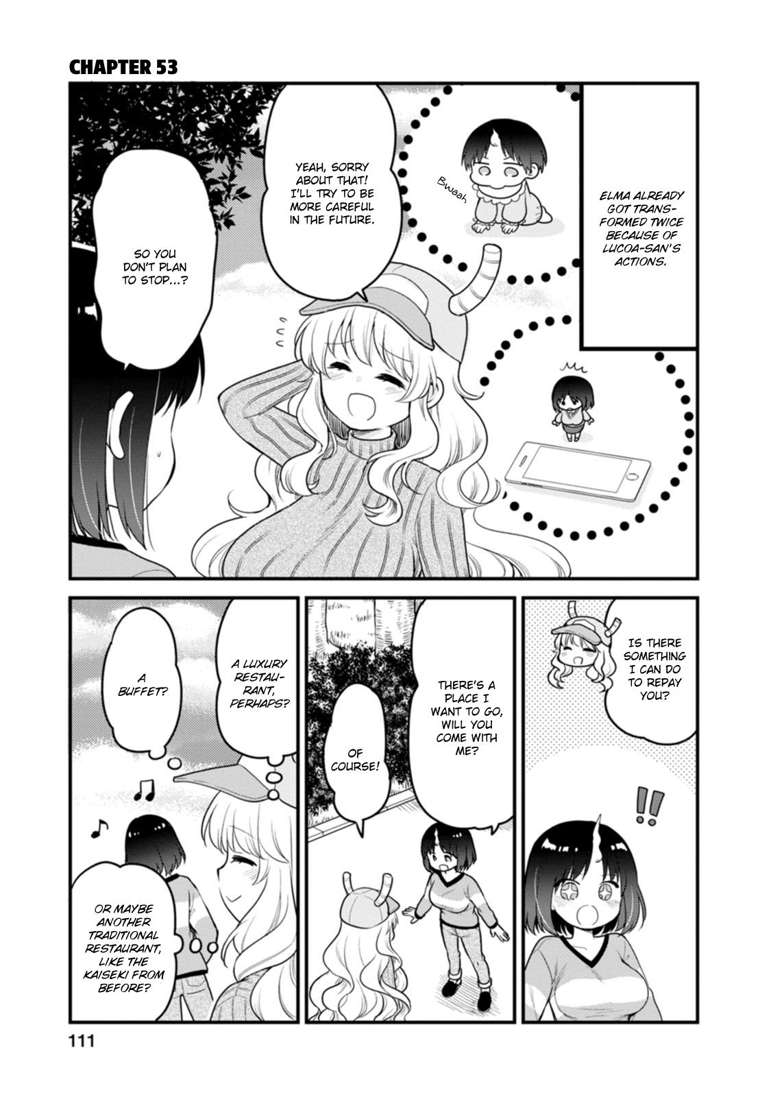 Kobayashi-San Chi No Maid Dragon: Elma Ol Nikki - Vol.6 Chapter 53: The Amusement Park With Lucoa-San