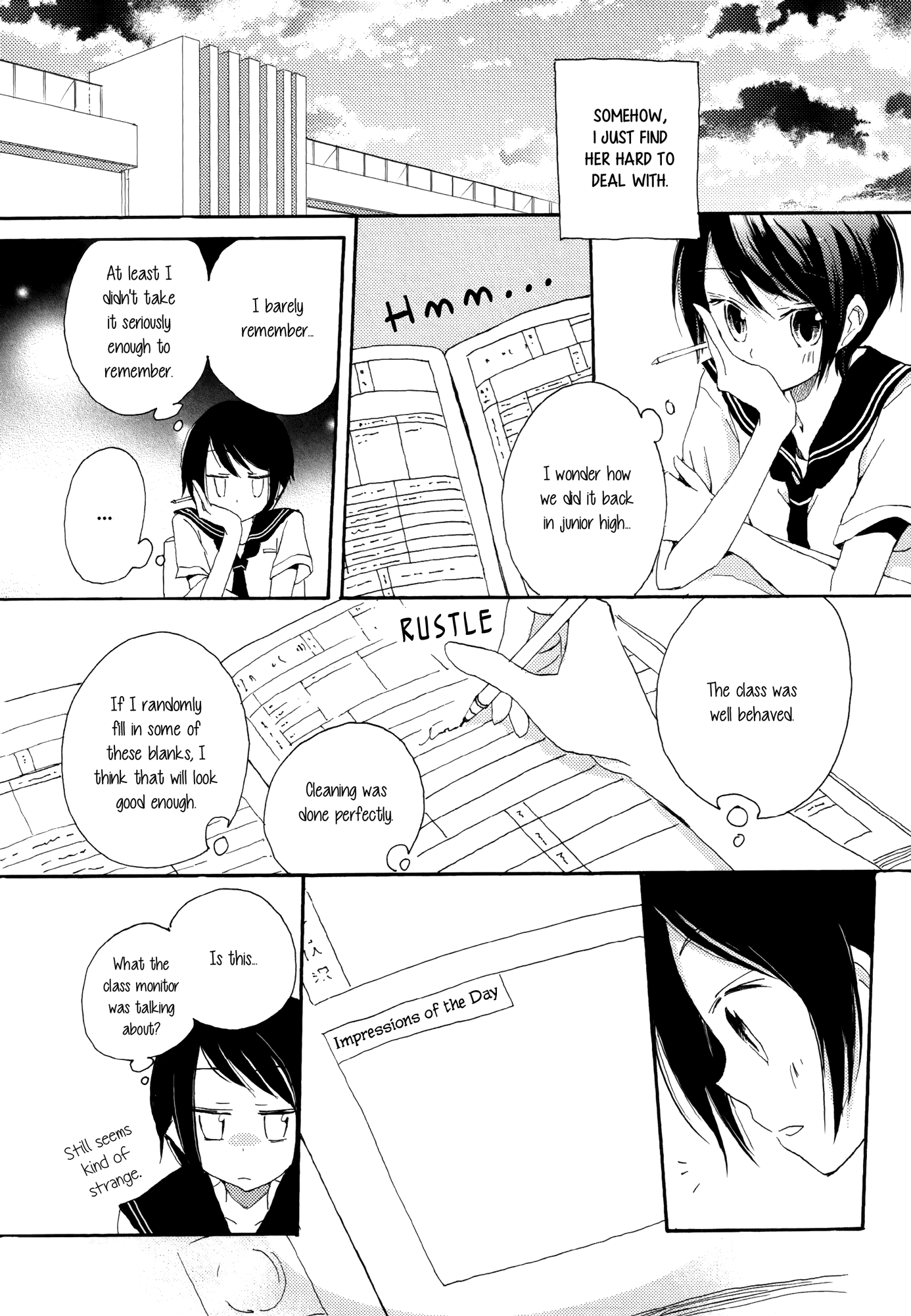 Kimiiro Shoujo - Vol.1 Chapter 4: A Blank Page Day