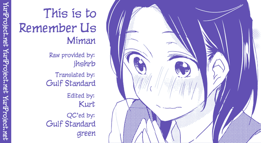 Kimiiro Shoujo - Vol.1 Chapter 6: This Is To Remember Us