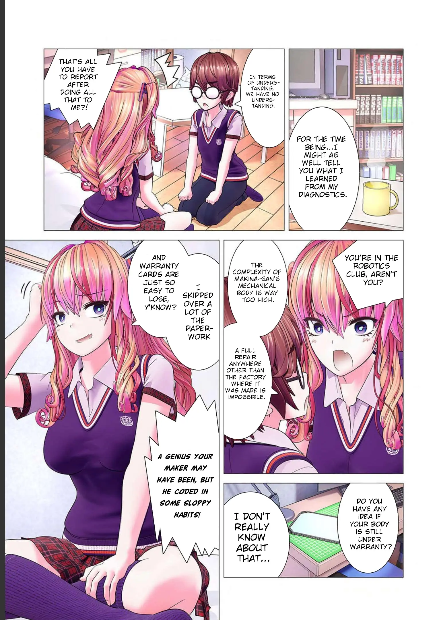 Kakushite! Makina-San!! - Vol.1 Chapter 5: Makina Goes To Bed