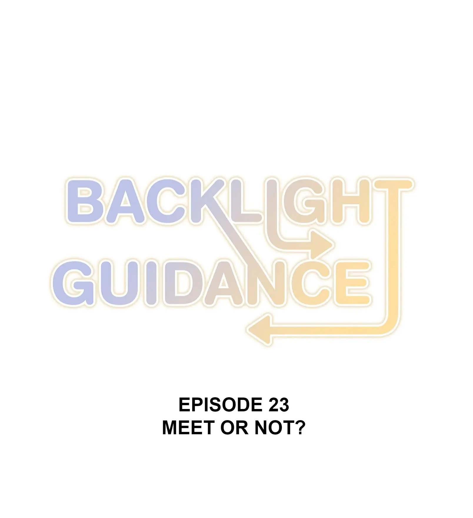 Backlight Guidance - Chapter 23