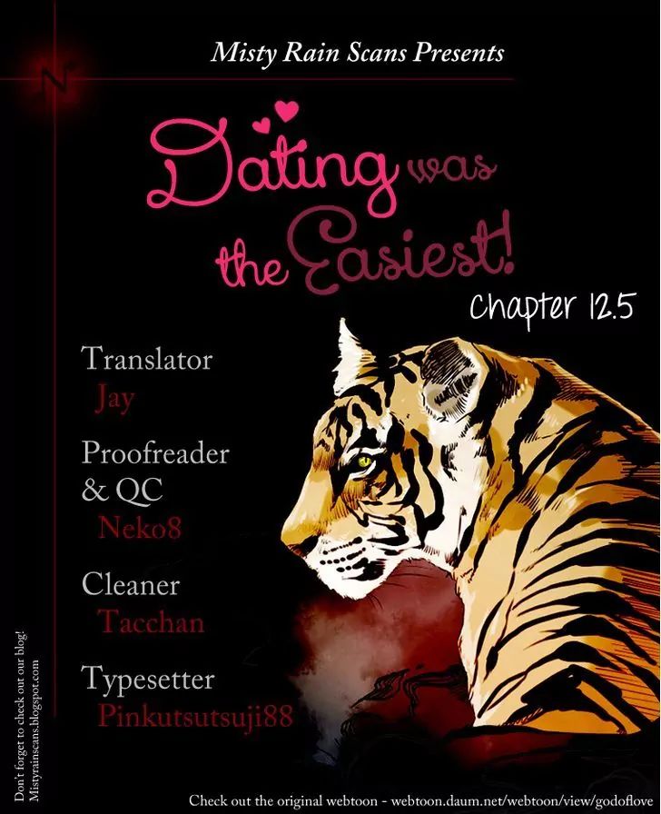 Dating Was The Easiest - Chapter 12.5