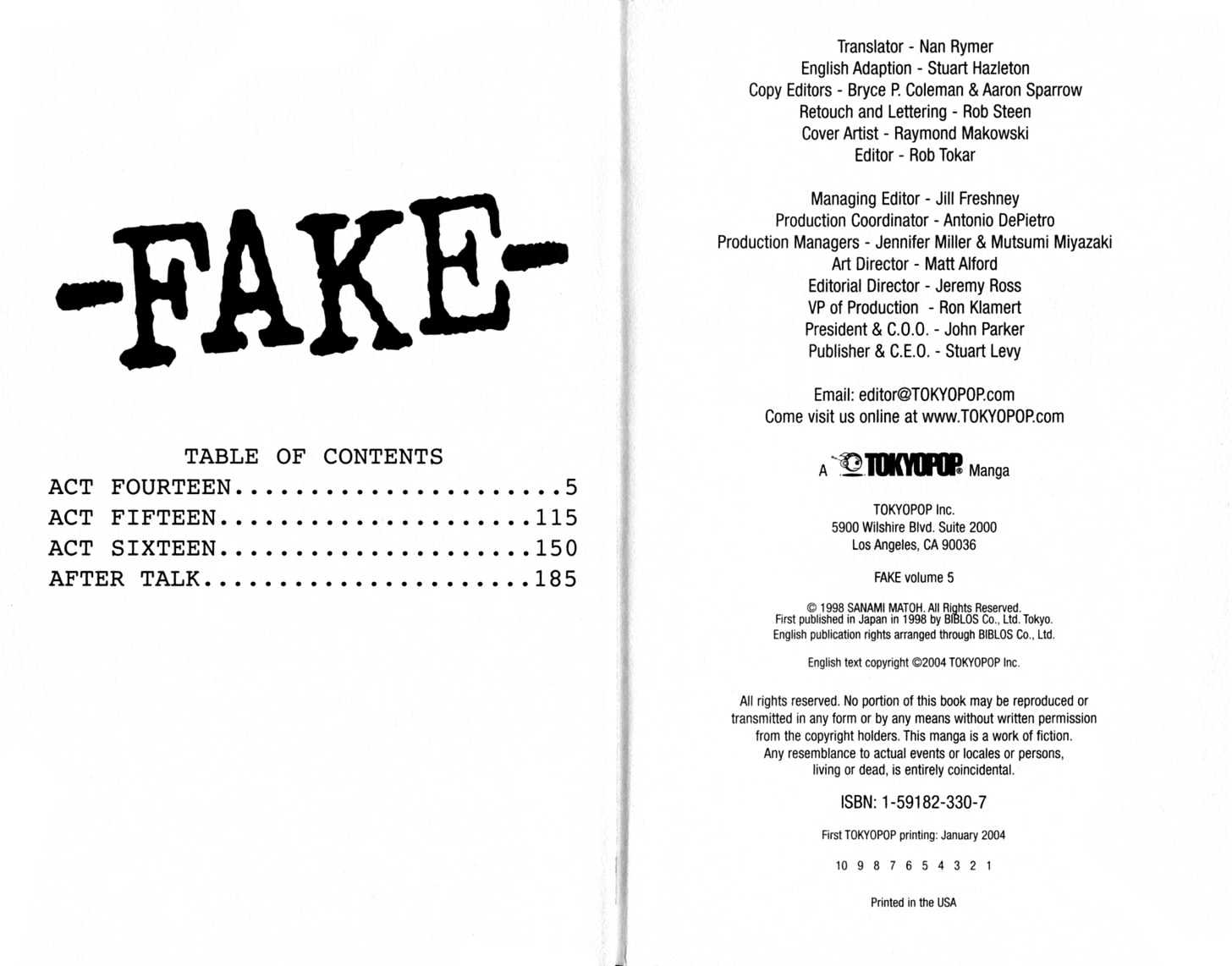 Fake - Vol.5 Chapter 14.1