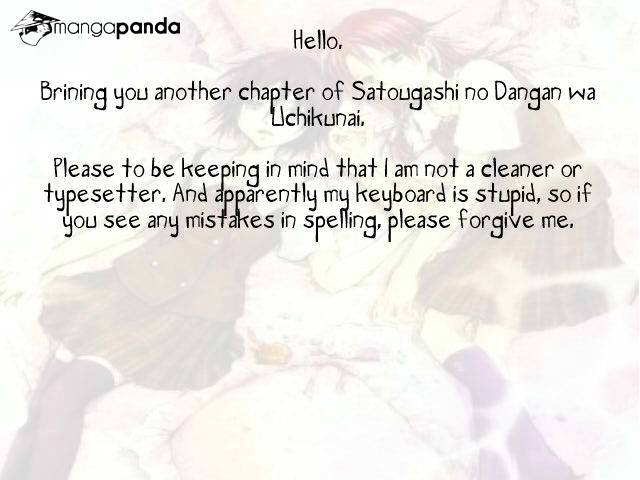 Satougashi No Dangan Wa Uchinukenai - Chapter 11 : The Chime Will Ring