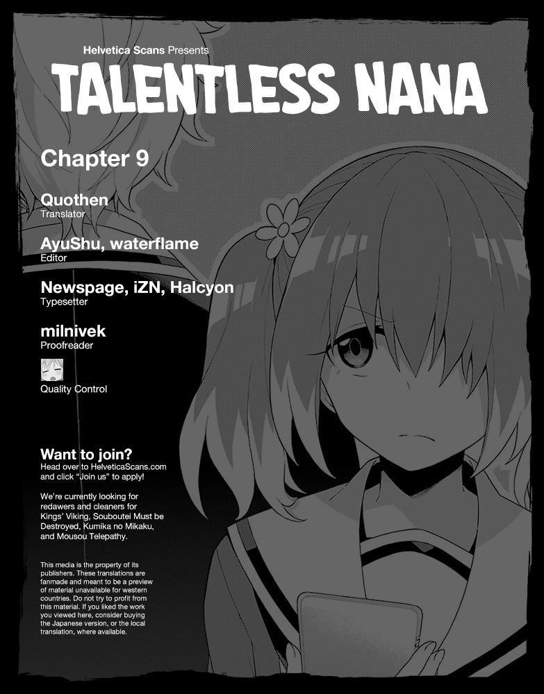 Talentless Nana - Chapter 9 : Talented Vs Talentless Part 3