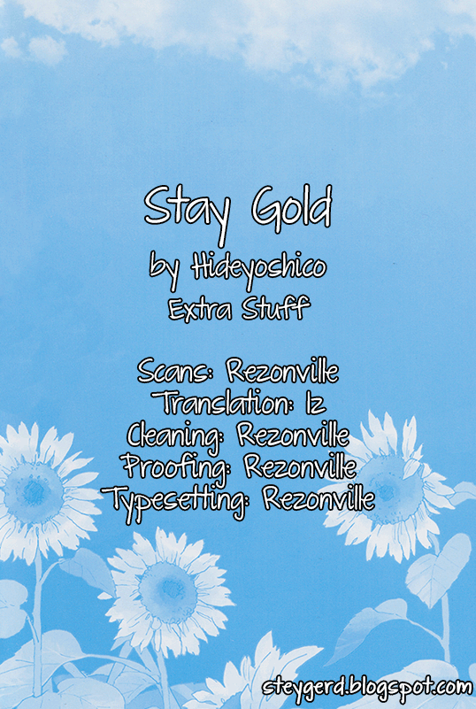 Stay Gold (Hideyoshico) - Chapter : Extra Stuff (From Vols. 1 & 2)