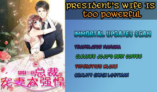 Genius Cool Treasure: President's Wife Is Too Powerful - Chapter 12