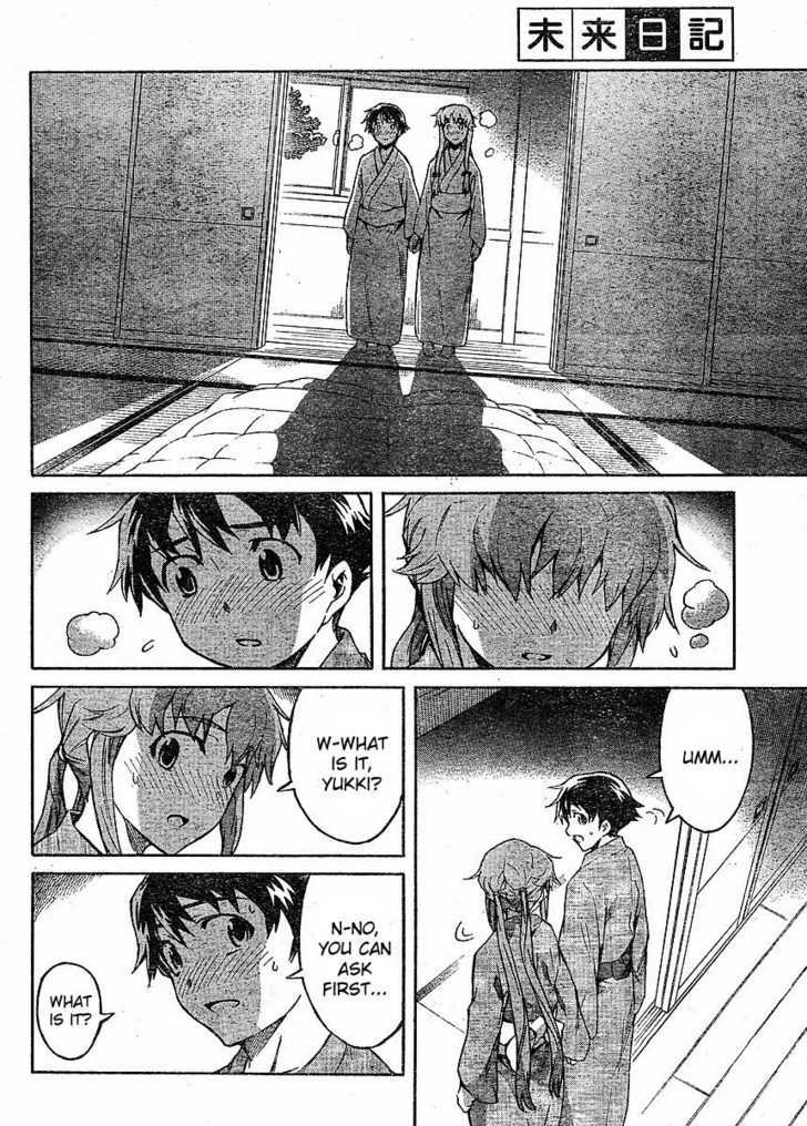 Mirai Nikki - Vol.11 Chapter 52 : Intertwined Bodies/Non-Intertwined Minds