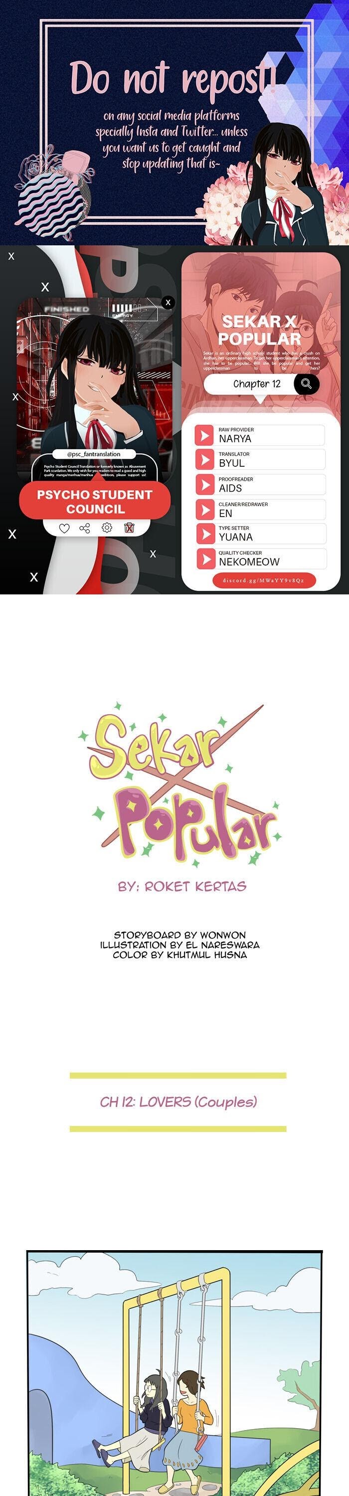 Sekar X Popular - Chapter 12