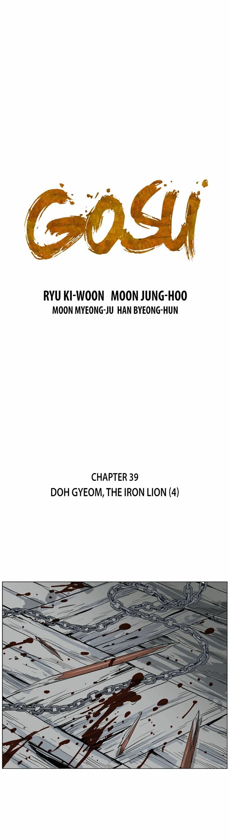 Gosu - Chapter 39 : Doh Gyeom, The Iron Lion (4)