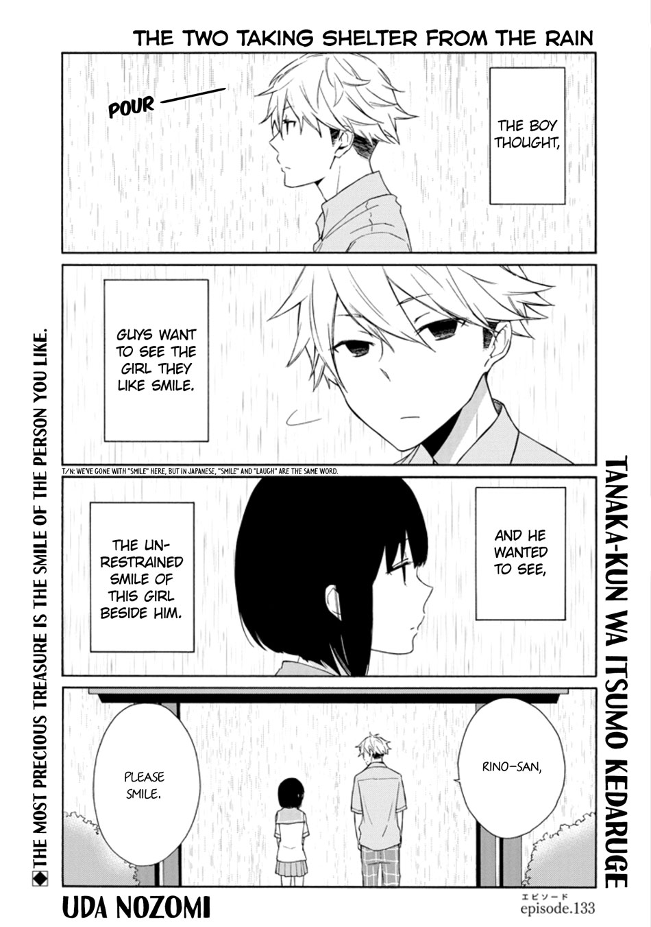 Tanaka-Kun Wa Itsumo Kedaruge - Vol.13 Chapter 133