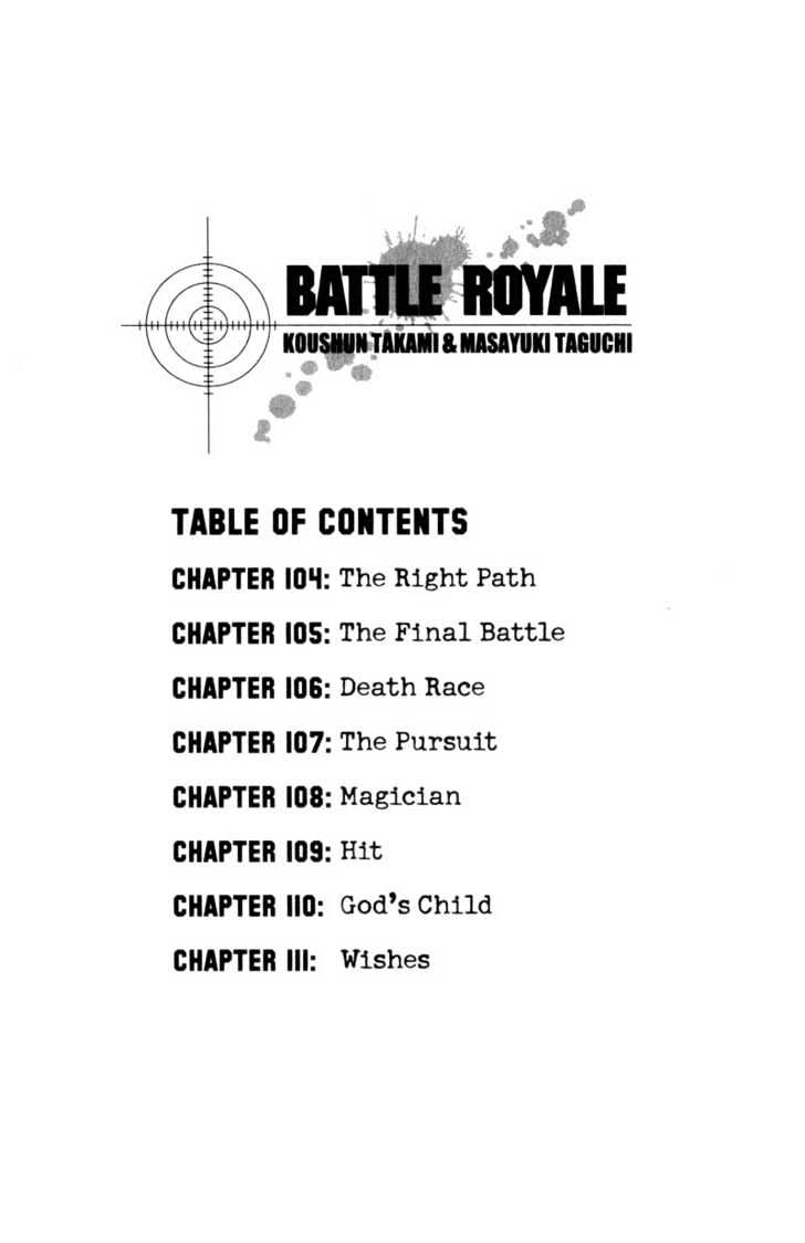 Battle Royale - Vol.14 Chapter 104 : The Right Path