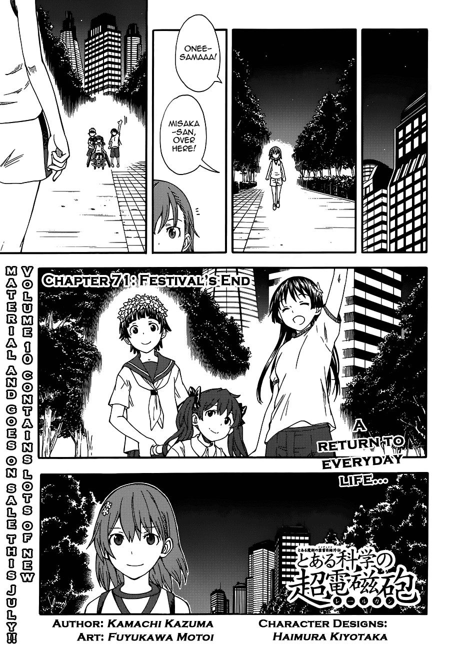 To Aru Kagaku No Railgun - Chapter 69.5: Festival's End