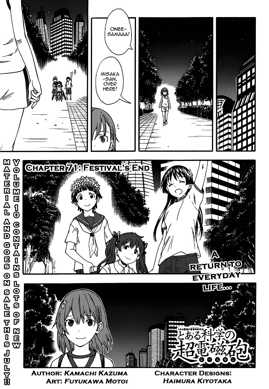 To Aru Kagaku No Railgun - Chapter 71.1 : Festival's End