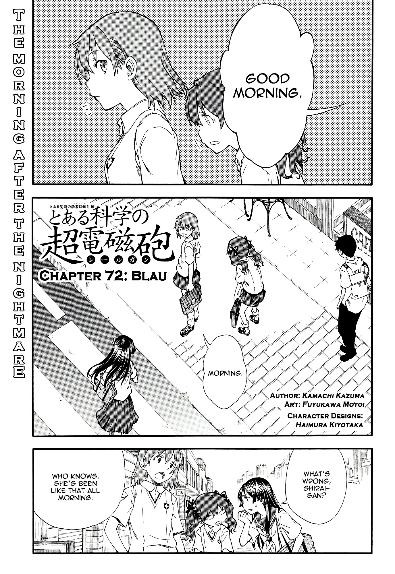 To Aru Kagaku No Railgun - Chapter 72 : Blau