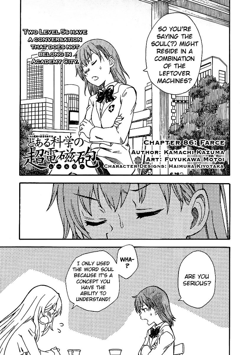 To Aru Kagaku No Railgun - Chapter 86 : Farce