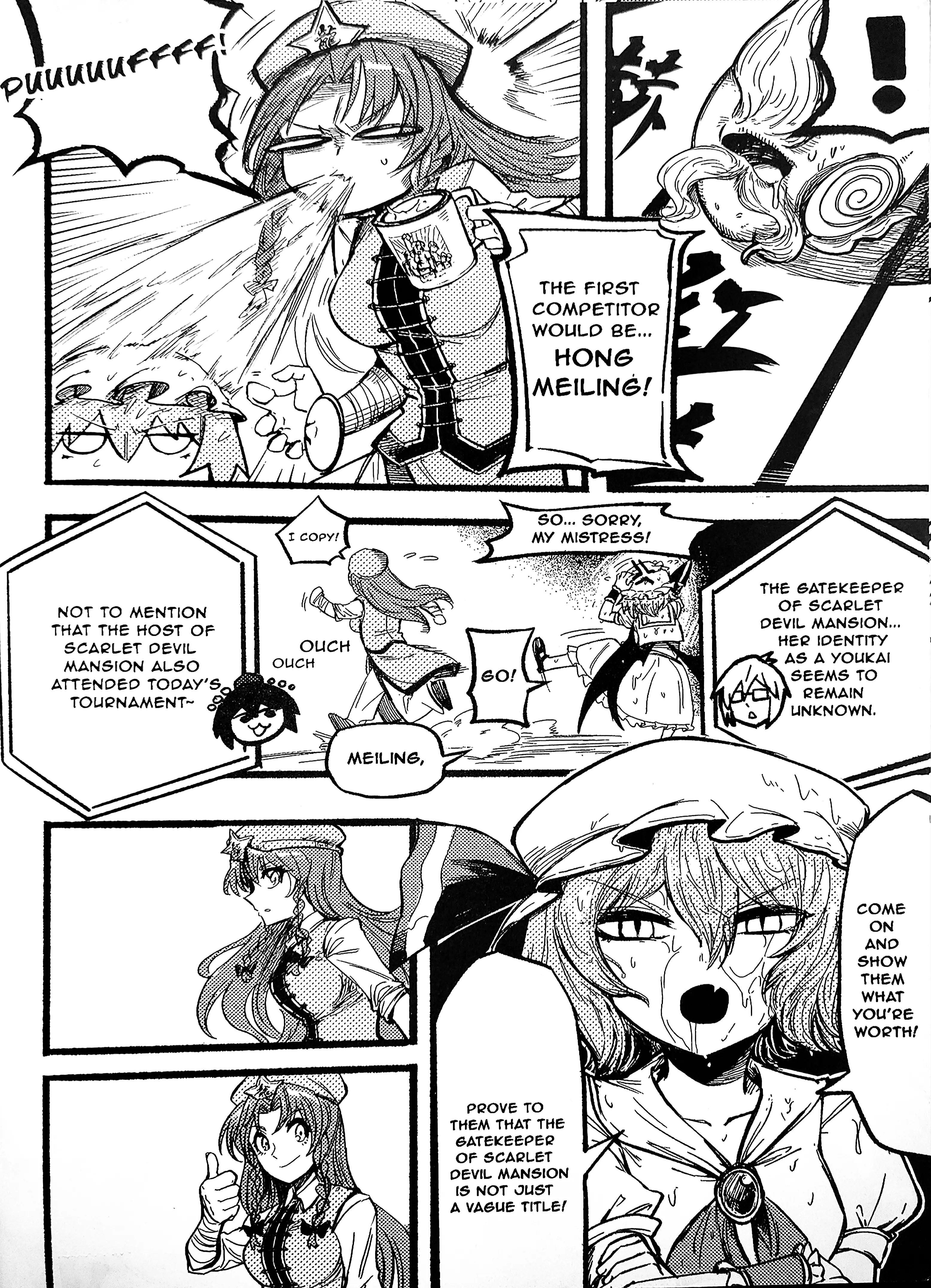 Touhou Ace Showdown - Vol.1 Chapter 1: Meiling Vs Tenshi