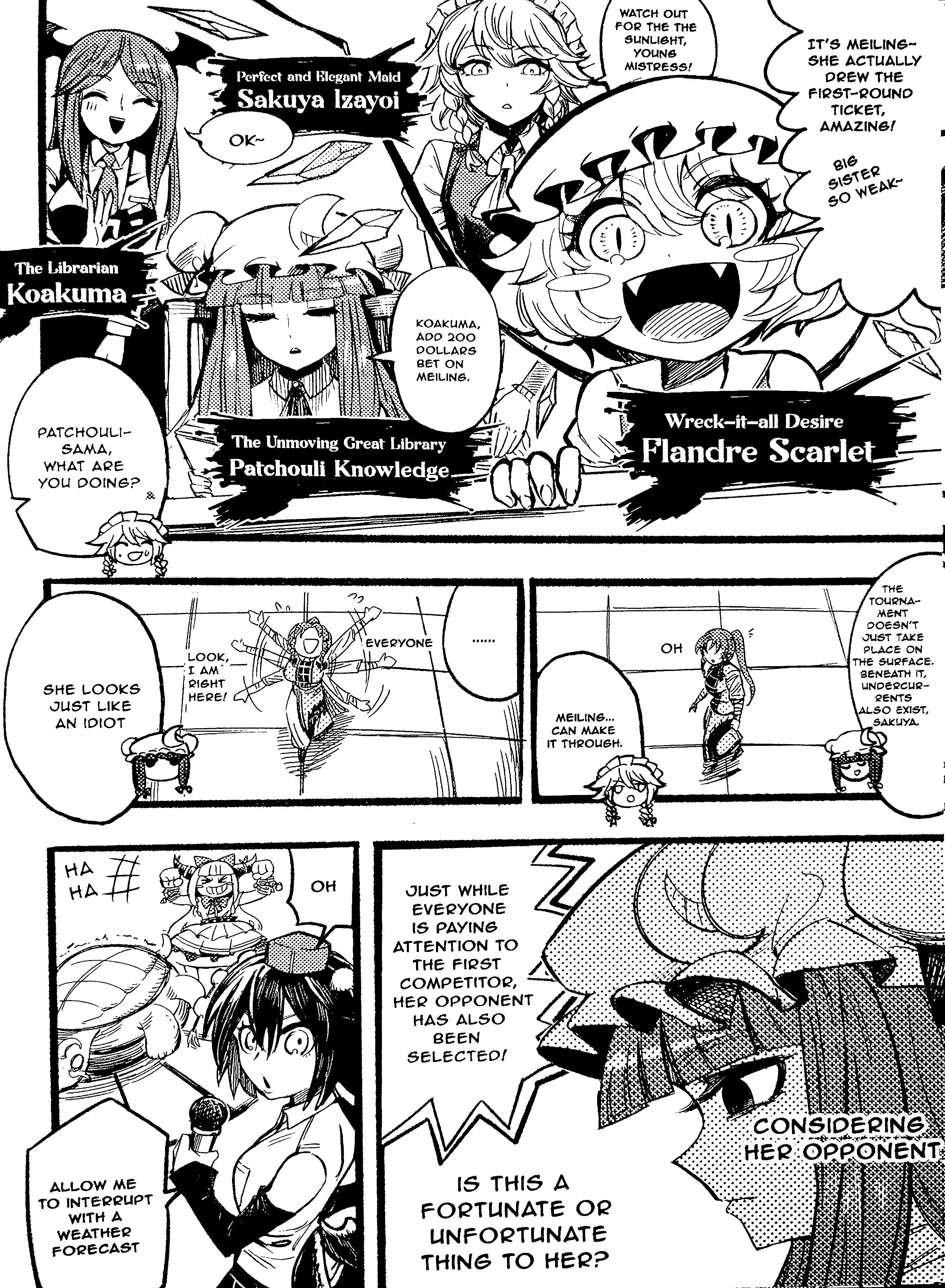 Touhou Ace Showdown - Vol.1 Chapter 1: Meiling Vs Tenshi