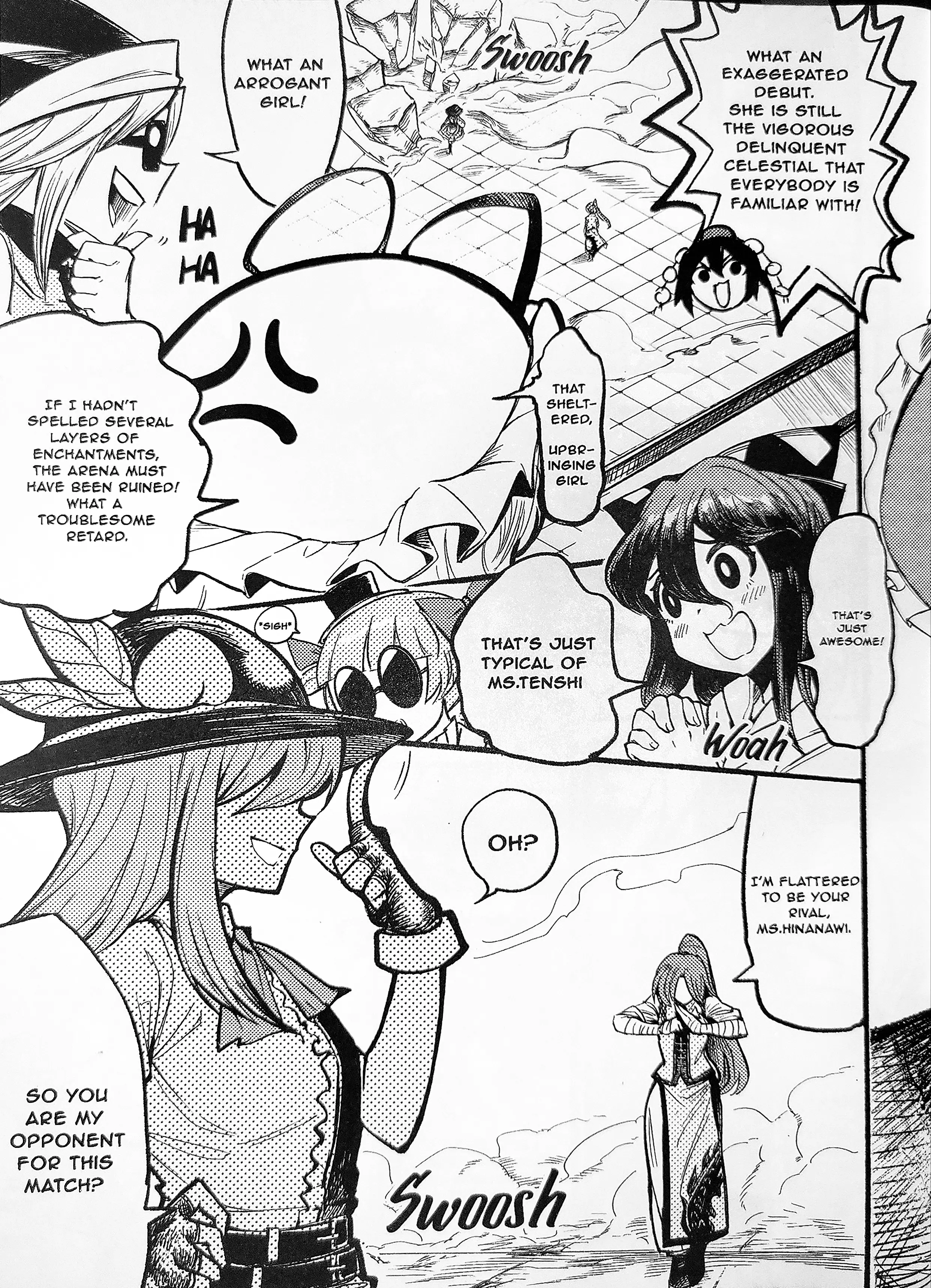 Touhou Ace Showdown - Vol.1 Chapter 1: Meiling Vs Tenshi