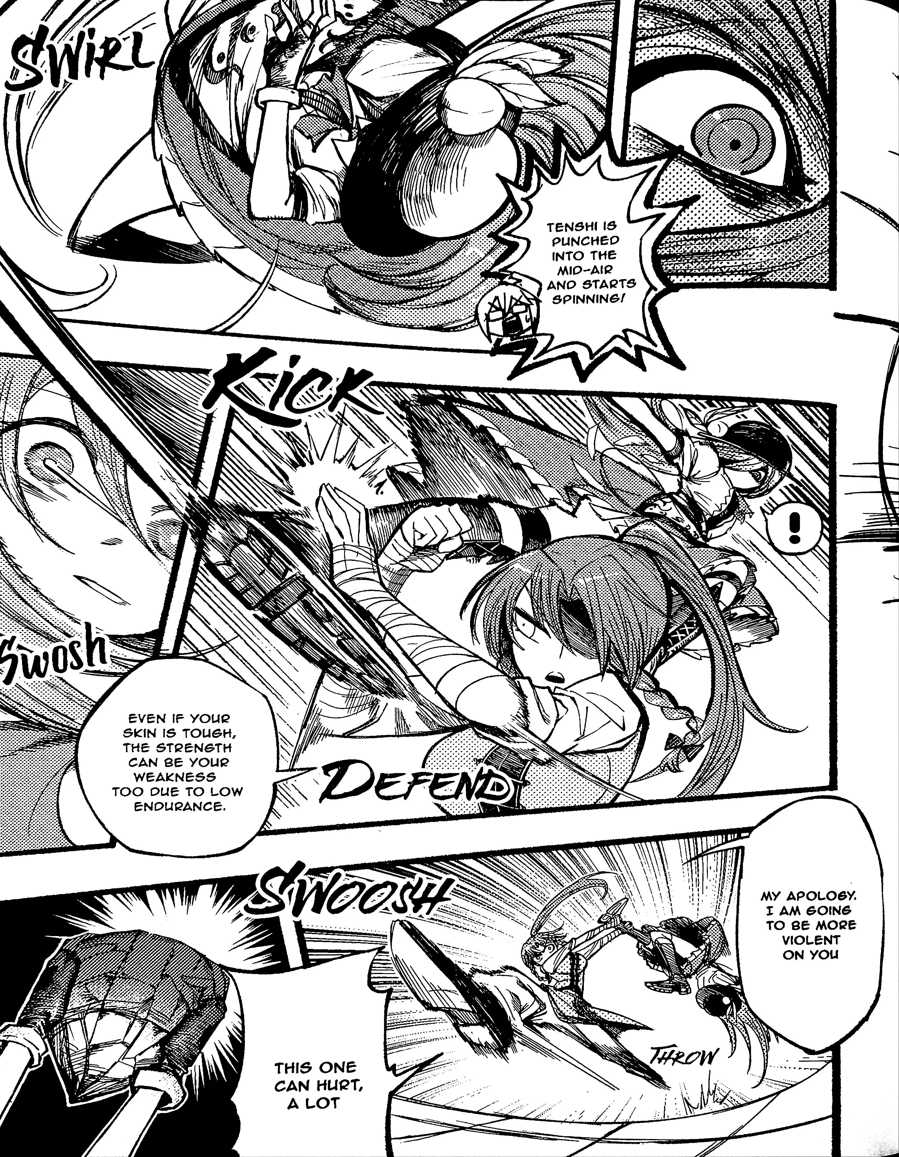 Touhou Ace Showdown - Vol.1 Chapter 1: Meiling Vs Tenshi