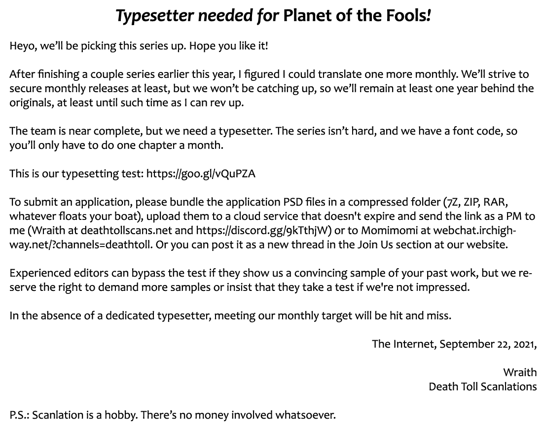 Planet Of The Fools - Chapter 11: Second Phase