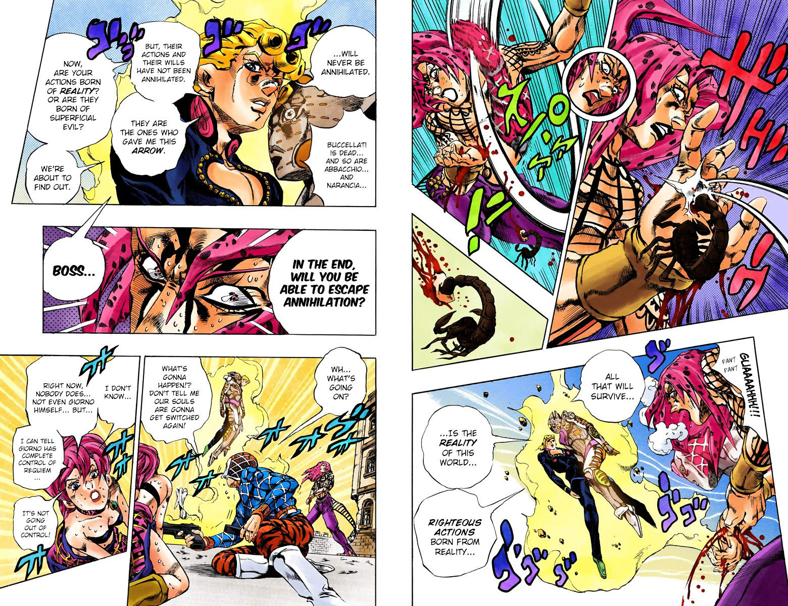 Vento Aureo - Chapter 586 : Gold Experience Requiem - Part 1 (Official Color Scans)