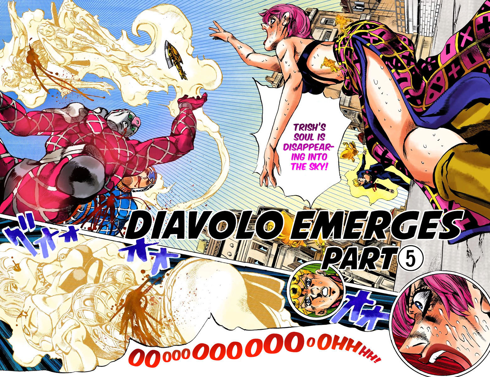 Vento Aureo - Chapter 584 : Diavolo Emerges - Part 5 (Official Color Scans)