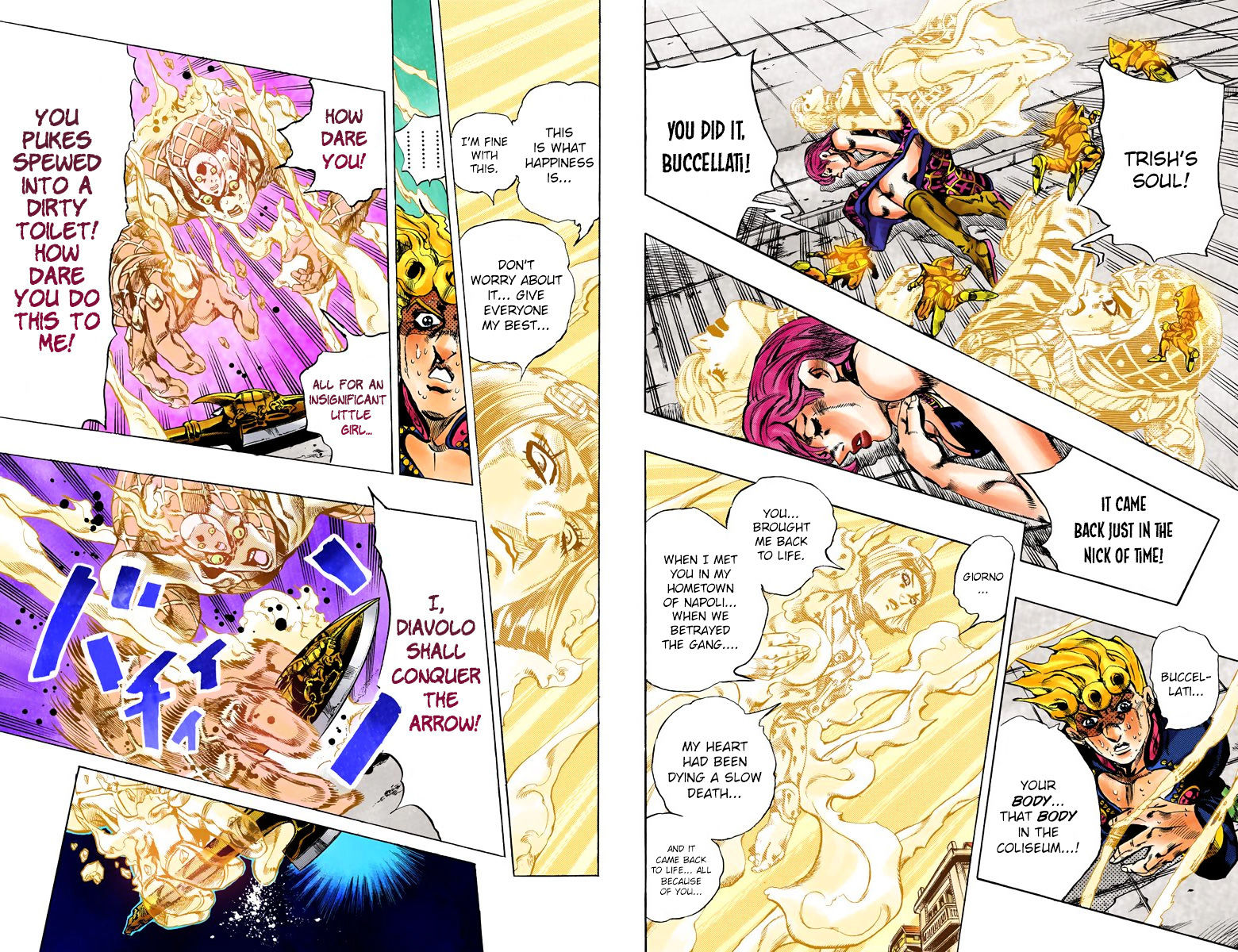 Vento Aureo - Chapter 584 : Diavolo Emerges - Part 5 (Official Color Scans)