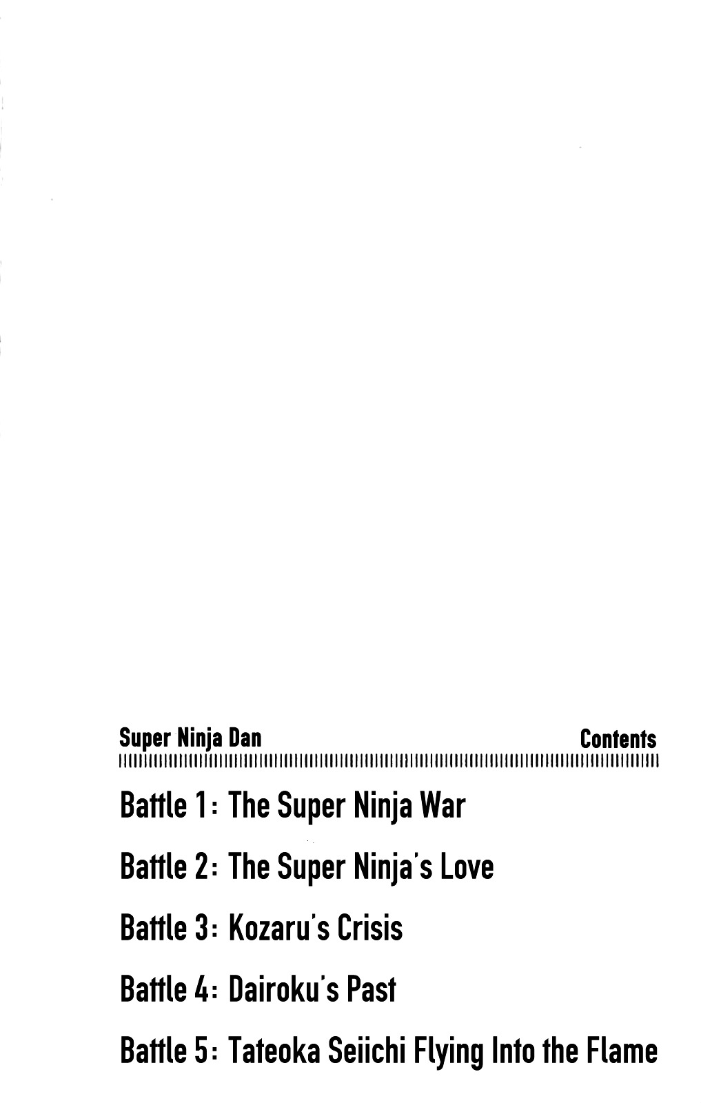 Kaze No Senshi Dan - Vol.1 Chapter 1 : The Super Ninja War