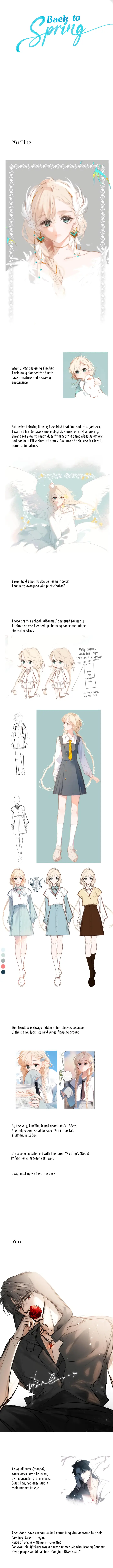 Back To Spring - Vol.1 Chapter 6.5: Character Design (1)