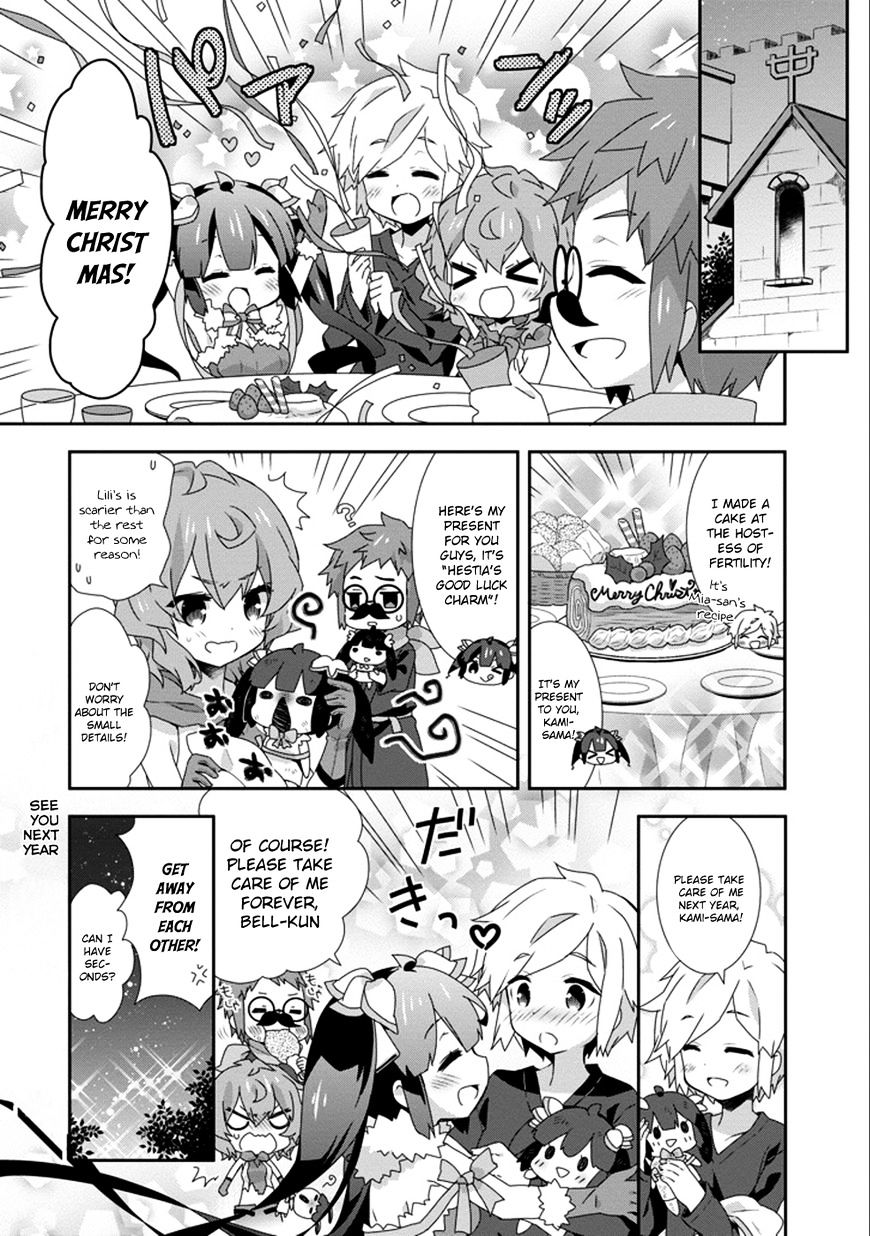 Dungeon Ni Deai O Motomeru No Wa Machigatte Iru Darou Ka 4-Koma - Kami-Sama No Nichijou - Chapter 25